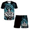 2025 Summer New Fashion Dragon Ball Tshirt Shorts 2 Piece Sets Kids Tracksuit Vegeta Clothes 3D Printed Dragon Ball T Shirts  Suit
