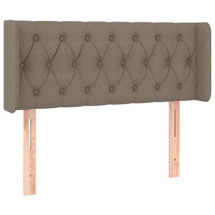 VidaXL LED Headboard Bedroom Furniture Single Bed Accessory Headboard Interior Taupe 3123558