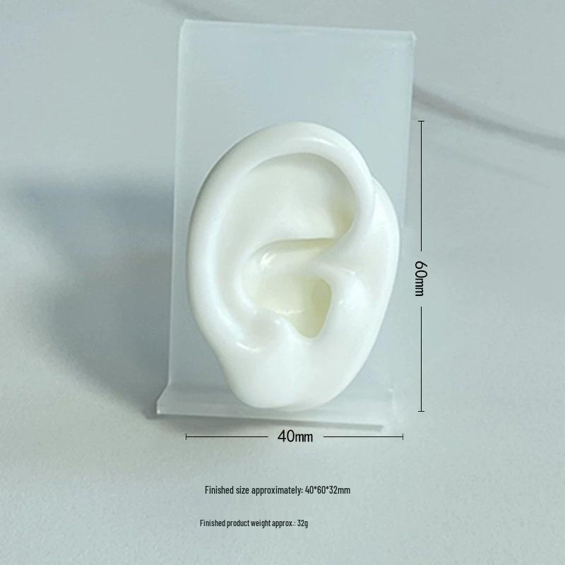 Silicone Ear Model for Piercing Jewelry Display