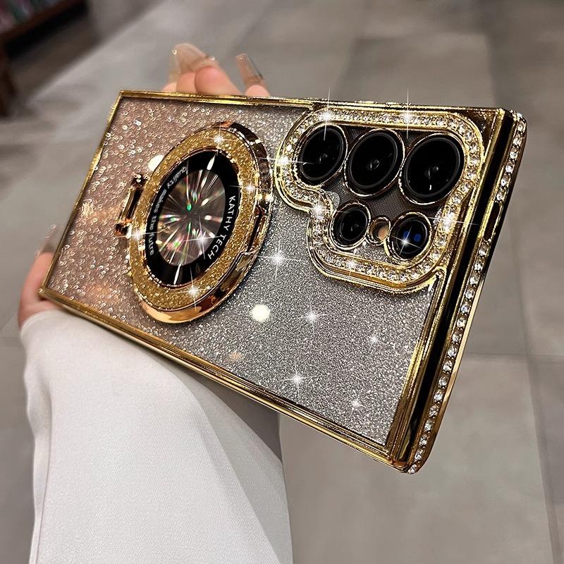 

Новый Роскошный Чехол для Мобильного Телефона Samsung S25 со Стразами и Подставкой, Подходящий для S24ultra, Женский, Высокого Класса S23 Samsung Galaxy S25 Ultra