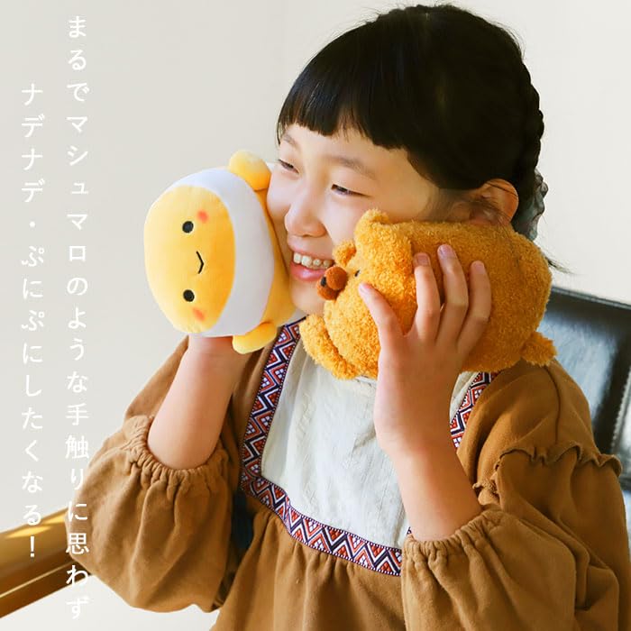 Soft and Fluffy, Round and Fluffy Stuffed Toy, Palm-sized Stuffed Toy, Jinbei
