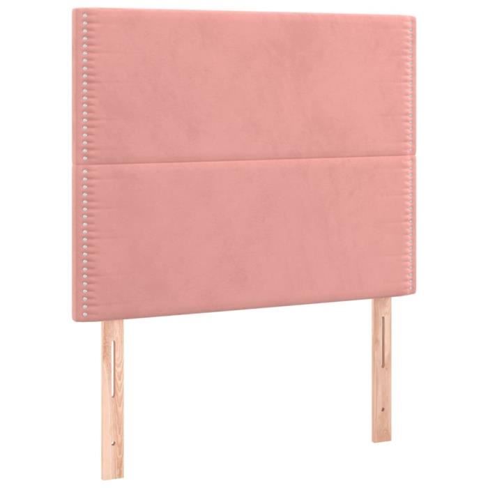 VidaXL Headboards 2 Pcs Pink 90x5x78-88 Cm Velvet3116233