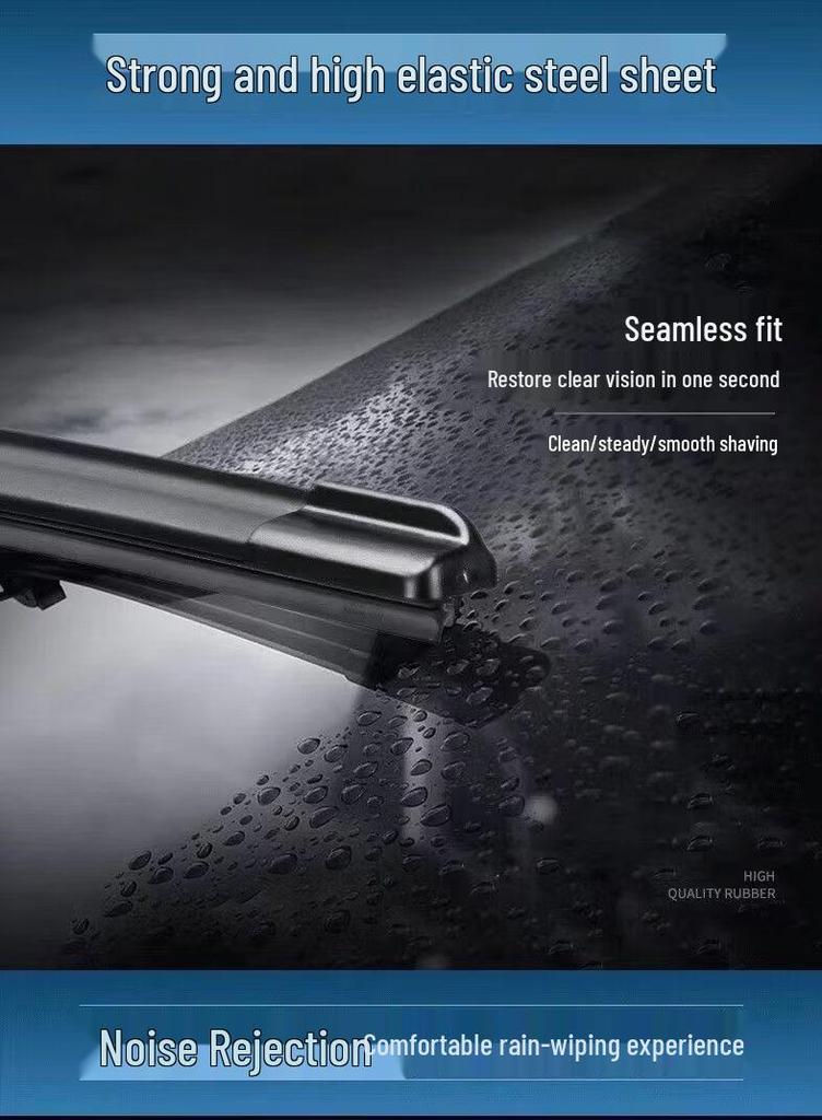 BYD Han Frameless Wipers: Front & Rear Old Model Silent HD Rubber Strips