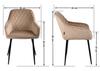 Upholstered Chair Rello Velvet Beige
