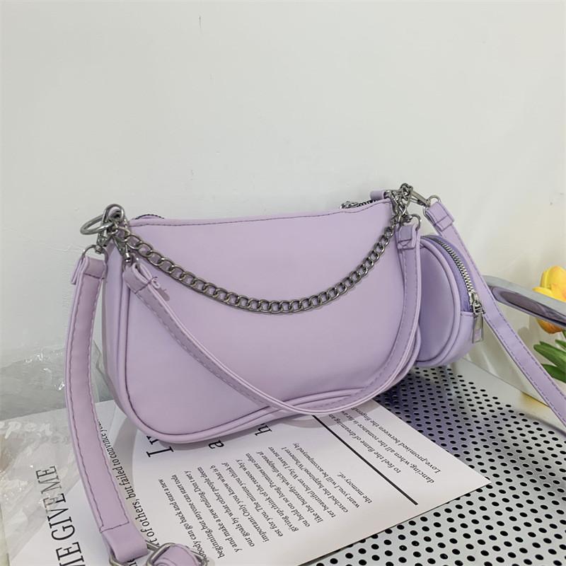 2023 Summer New Fashion Simple Shoulder Bag Street Trendy Retro Handbag Casual Commuter Armpit Bag