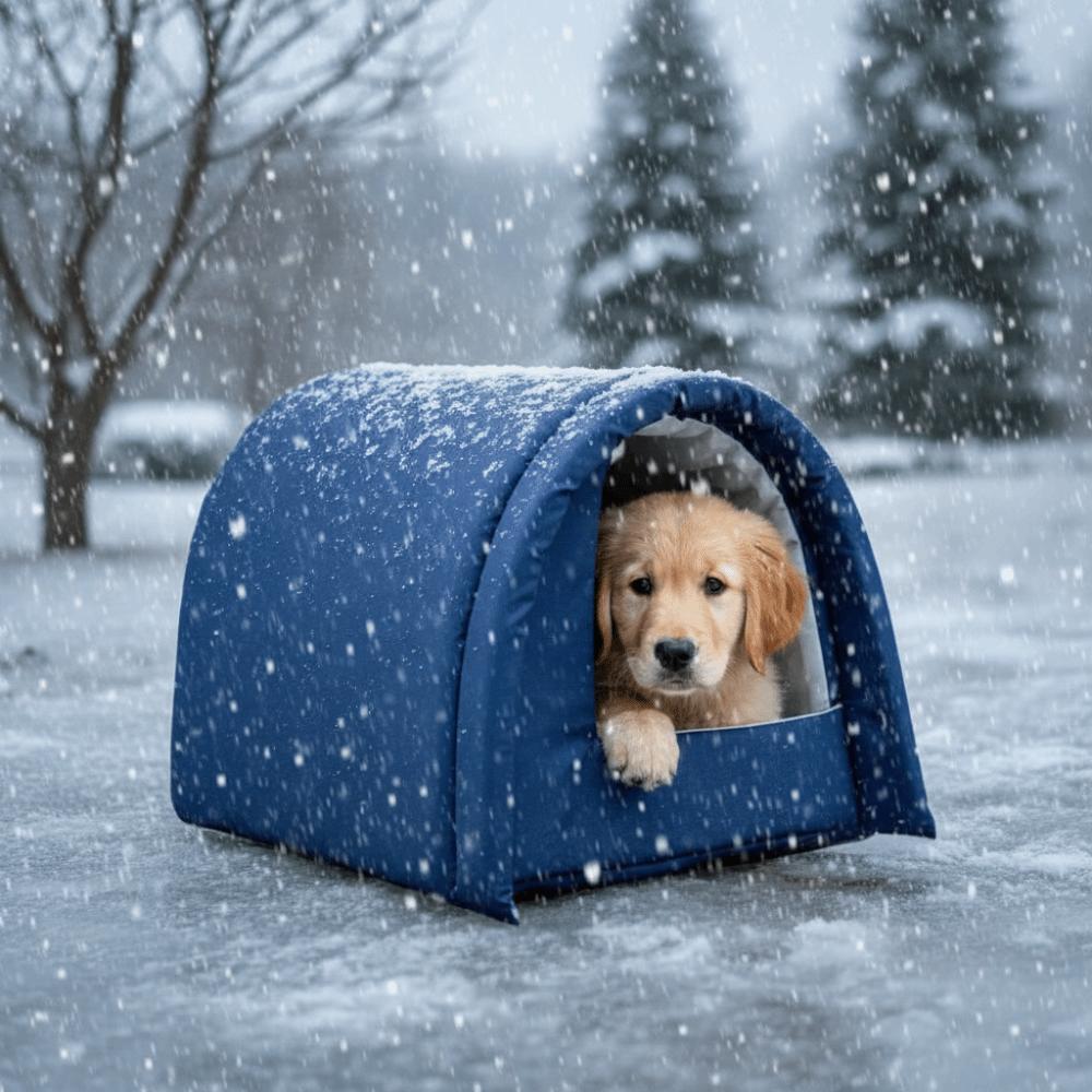 Refugio para Gatos de Exterior a Prueba de Viento Perrera Impermeable Casa para Gatos Duradera para Gatos Callejeros Perros