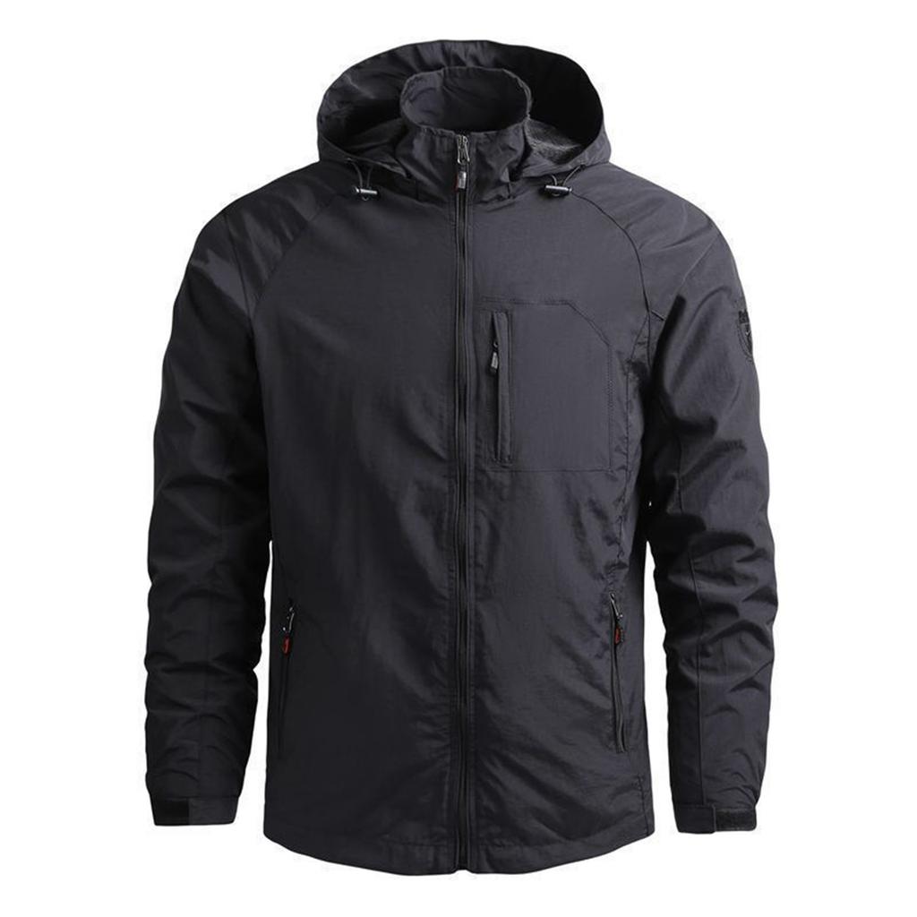 Men's Outdoor Lightweight Breathable Jacket Waterproof Windproof Casual Jacket