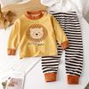 Children's Autumn And Winter Long Sleeved Pure Cotton Thermal Underwear Set