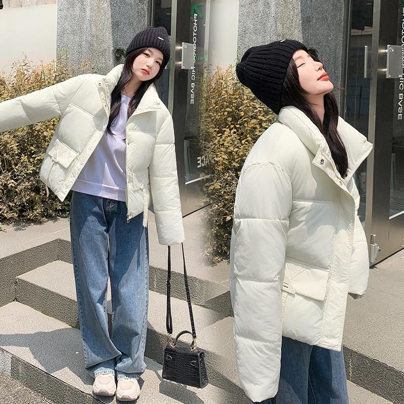 Cotton Clothing Women's Short 2025 New Winter Fashion Thickened Loose Cotton Jacket Bread Jacket