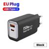 USB A+C Phone Charger Adapter EU/US/UK Quick Charge Adapter for Huawei/Xiaomi/Samsung