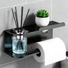 1pc Toilet Paper Holder, Plastic Storage Rack, Kitchen Towel Holder, Seasoning Bottle, Bathroom Wall Roll Paper