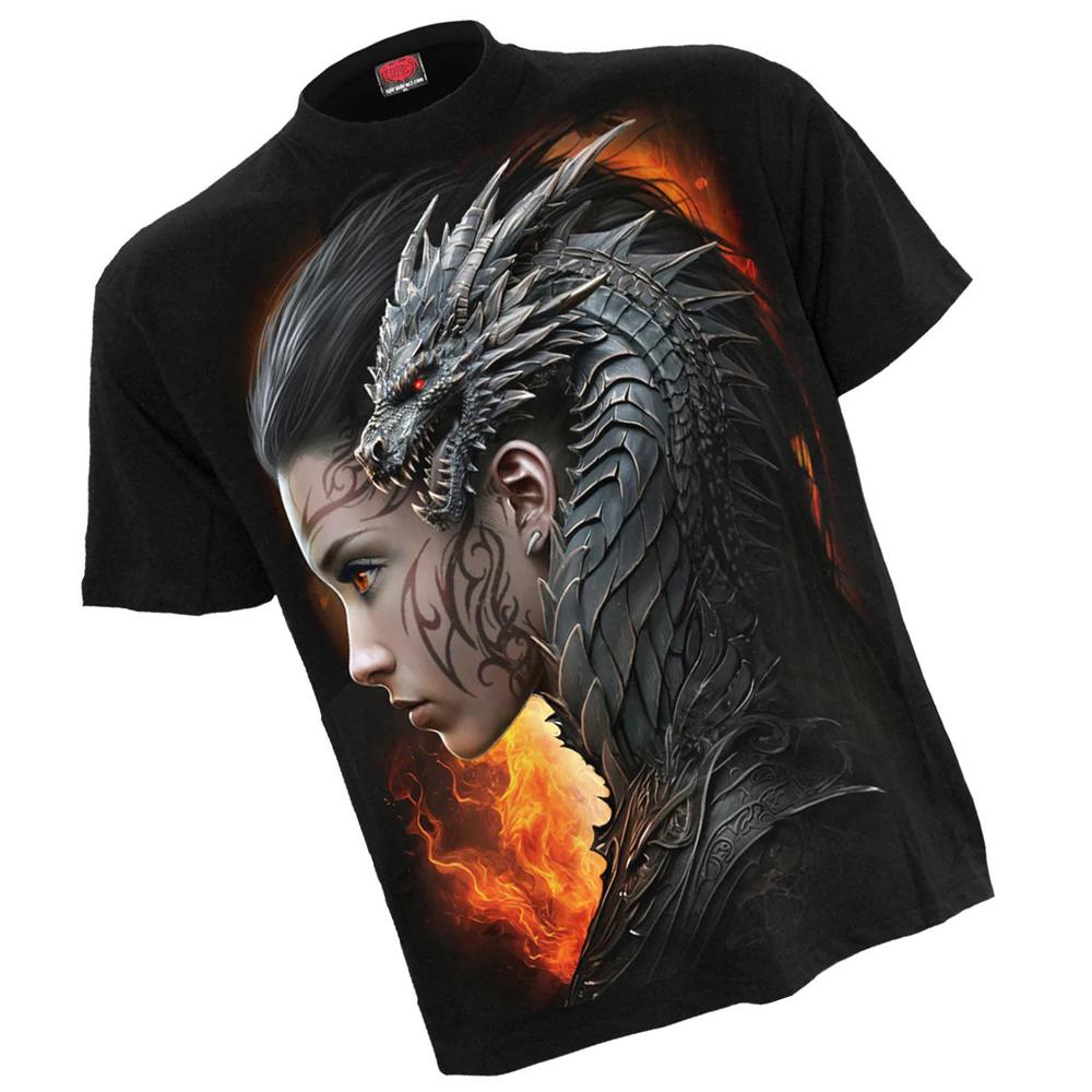 Spiral Direct Unisex Erwachsenen Draco Queen Kurzarm-T-Shirt