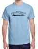 1958 1959 1960 Ford Thunderbird Hardtop Redline Design Tshirt