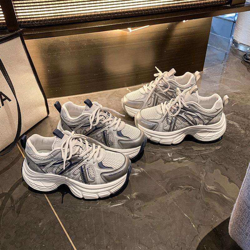 Platform shoes women's autumn new versatile mesh casual sneakers