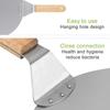 10 inch stainless steel wooden handle pizza shovel Round heat-resistant wooden handle large round shovel  Baking pastry tools