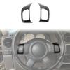 Carbon Fiber Interior Steering Wheel Trim Cover Frame for Jeep Liberty 1999-2007