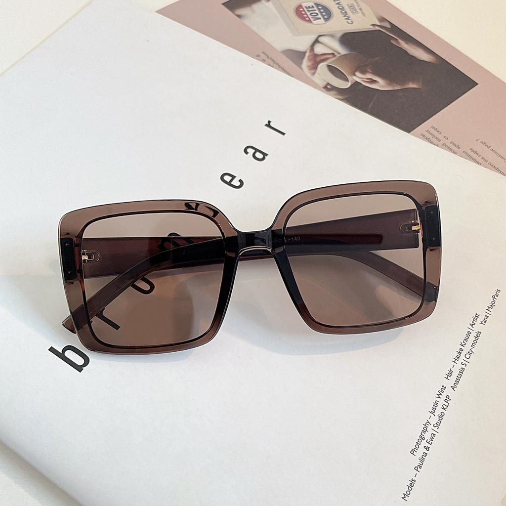 Glasses 1124 Square Large Frame Color Personality Trend Hip Hop Sunglasses Women, Sunglasses Men