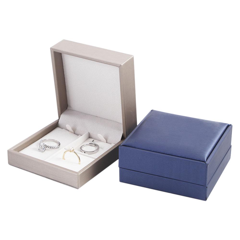 PU Leather Necklace Case Package Case Square Ring Box Jewelry Boxes Storage Case Earrings Storage