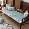 Chinese Printed Summer Cooling Sofa Cushion Luxury Ice Rattan Sofa Cover For Living Room Skin-Friendly Antiskid Recliner Cover
