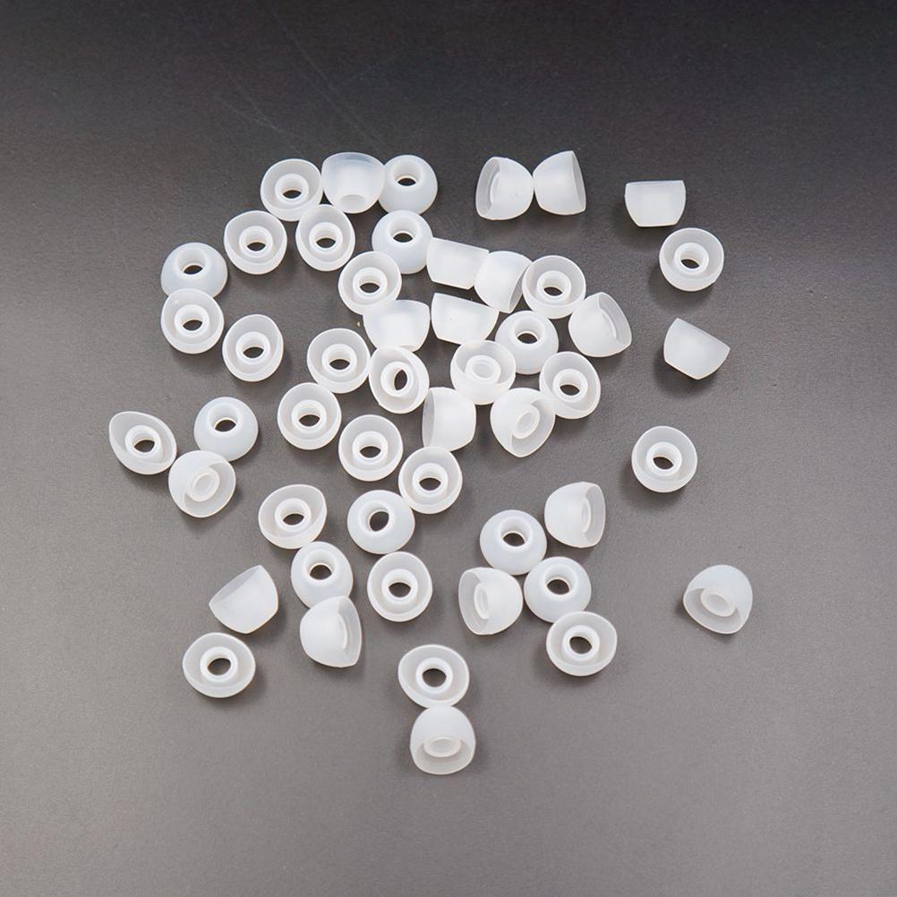 50pcs New 11MM White Replacement Earbud Tips Soft Silicon Cover For Samsung HTC In-Ear Headphones Earphones Accessories
