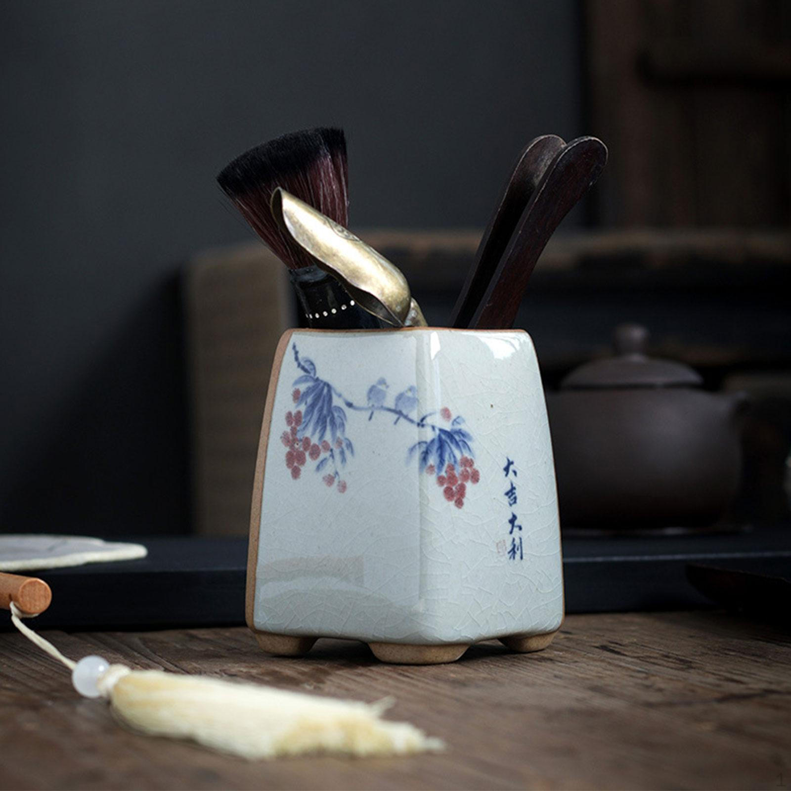 

-Tee Tools Canister Park Holder Декоративный многоцелевой стеклянный держатель для хранения посуды Style A