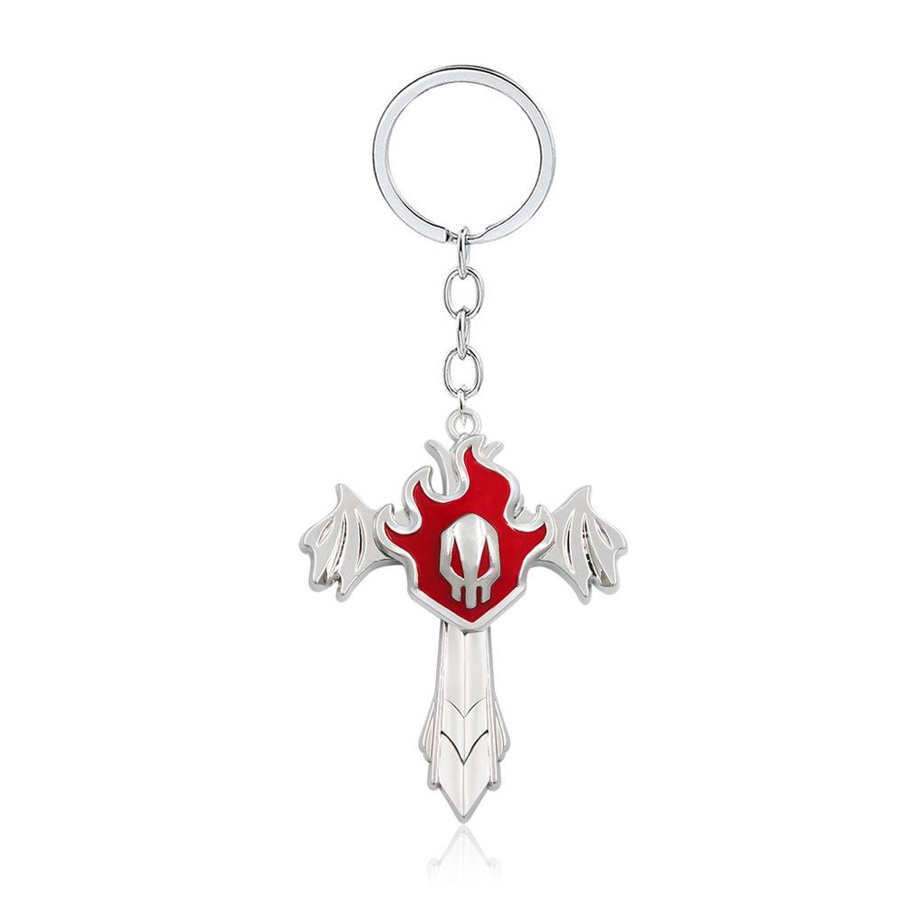 Anime BLEACH Kurosaki Ichigo False Mask Cosplay Necklace Keychain Grimmjow Necklace Cosplay Accessories Man Woman Jewelry Gifts