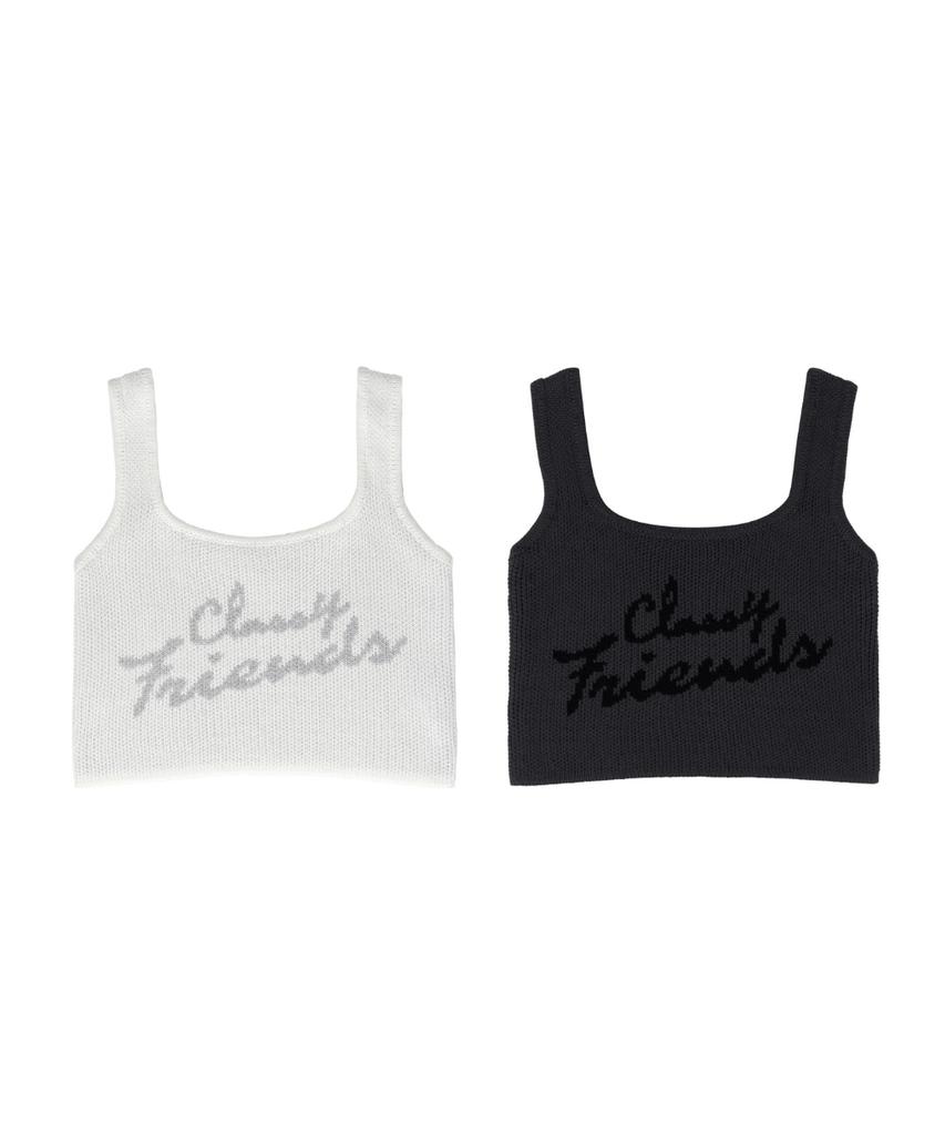 Keullaessikeulleob Puppy Knit Sleeveless Top (2 Colors)