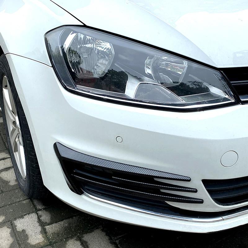 For Volkswagen VW Golf 7 MK7 2013 2014 2015 2016 Car Front Bumper Splitter Canards Fog Light Lamp Cover Trim Accessories