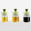 Mini Press-Style Oil Dispenser 100ml Cooking Oil Jar Glass Bottle Press Type Seasoning Storage Bottle Spice Oil Control Bottle