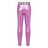 Kinder-Mädchen-Hose, metallisch glänzende Leggings, schmale Bleistifthose für sportliche Tanz- und Gymnastik-Trainingskleidung