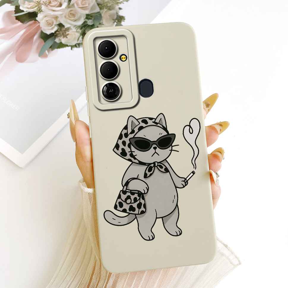 For Tecno Pop 6 Go BE6j Case Simple Style Silicone Shockproof Back Cover Coque For Tecno Pop6 Go POP 6 GO Phone Bumper Shell