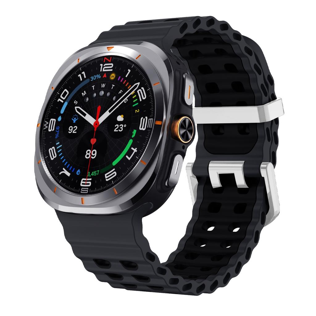 Silicone Breathable Strap For Samsung Galaxy Watch Ultra 47mm Marine Wristband Bracelet Galaxy Watch Ultra(2025) 47mm  Watchband