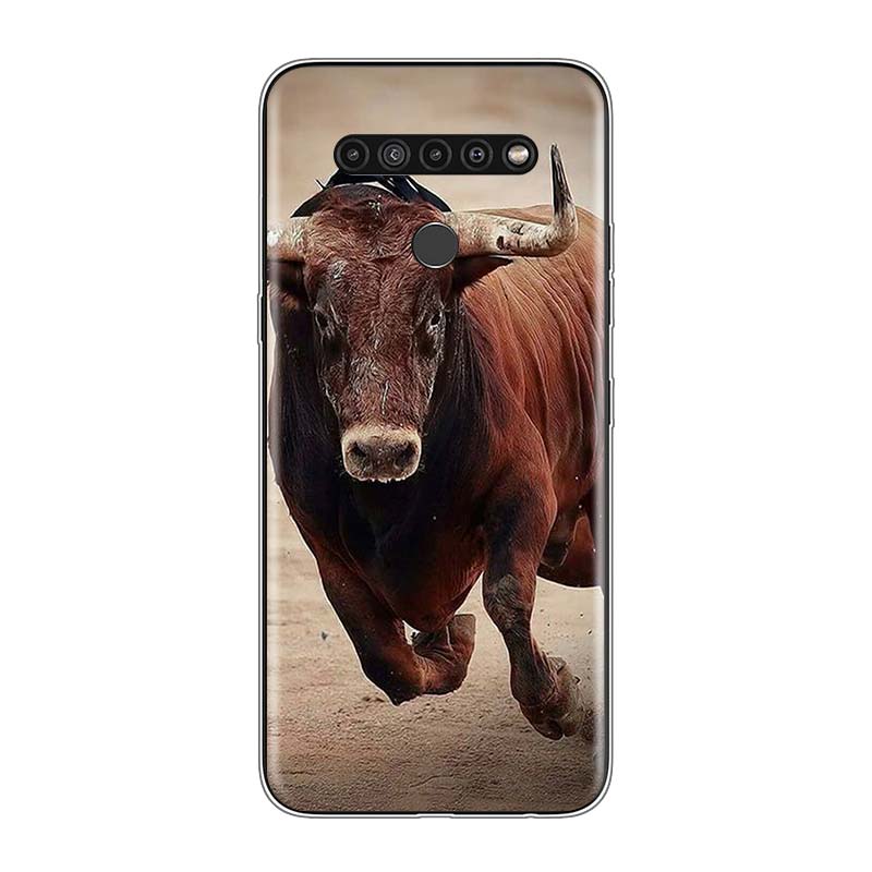 Cute Animal Cow For LG V60 V50S V50 G8X G8S G8 G7 ThinQ 5G K61 K51S K41S K30 K20 Q60 Q9 Soft Phone Case