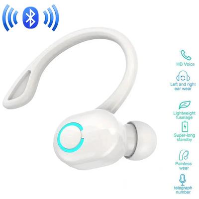 Écouteurs Bluetooth 5.2 Sans Fil Oreillettes Simples Crochets d'Oreille Casque Sport Anti-Bruit Avec Microphone Pour iPhone Xiaomi