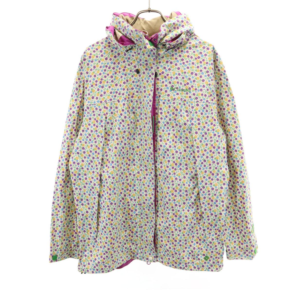 

Columbia Floral Rain jacket L With storage bag Women Used