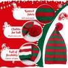 Santa Claus Christmas Knitted Hat Green Red Santa Beanie Hat Leisure   Christmas