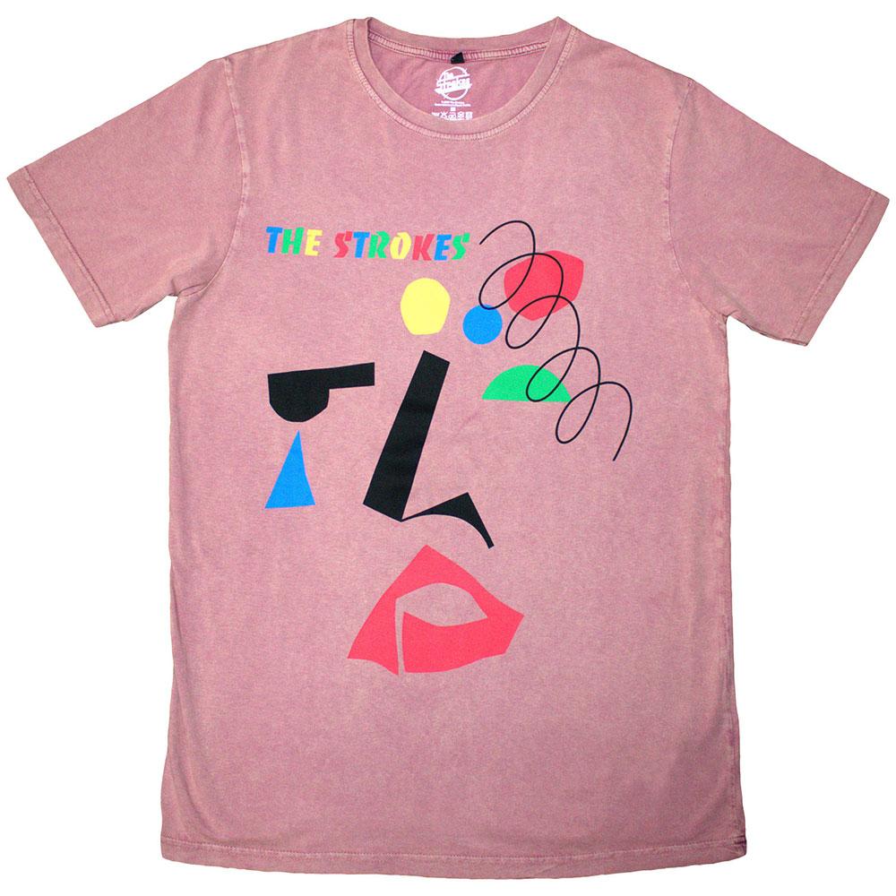 The Strokes Unisex Erwachsene Abstrakt Gesichter Stone Wash T-Shirt