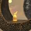 LED Moon Star Candlestick Ramadan Home Decor Candle Light Islamic Muslim Festival Party Decoration Eid Supplies 2026