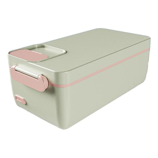 Electric Heated Lunch Box Cordless Insulated Lunch Container Rechargeable Portable Bento Box 1L Stainless Steel Container Leak Proof Food Warmer 6090₽