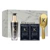 Black Diamond Fragrance Hair Care Essential Oil Air Bag Shampoo and Care Set Nourishing, Cleaning and Smoothing 75ml+10ml*2