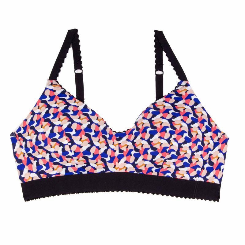 

Женский эластичный бюстгальтер с принтом и подкладками VARIANCE