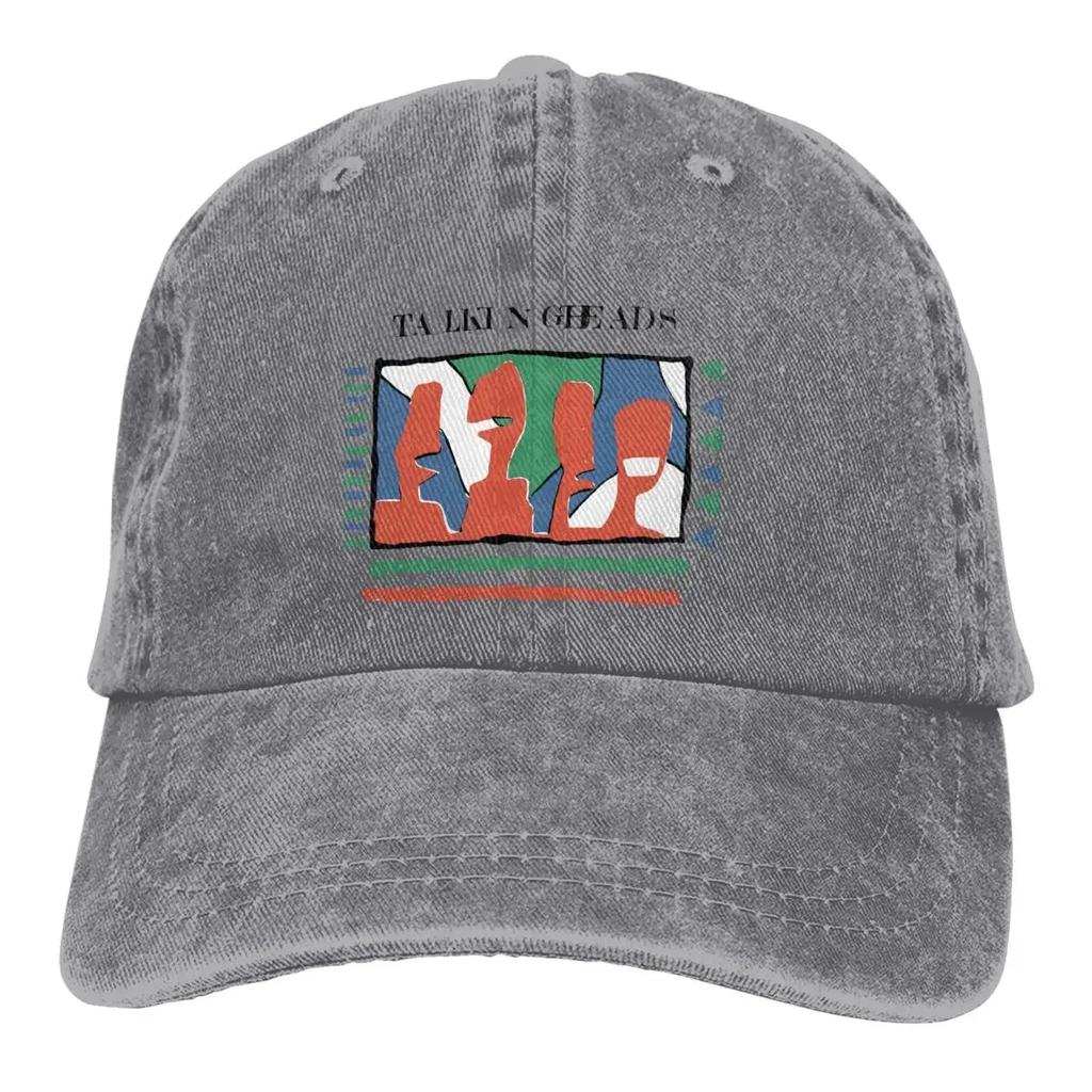 Casquette d'été Visière Pare-soleil Mème Talking Heads Casquettes Hip Hop Radiohead Rock Chapeau de Cowboy Casquettes Trucker à Visière Casquettes de Papa