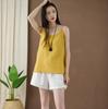 2025 Summer Women's Retro Cotton Linen Loose Fit Camisole