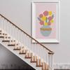 Plant Oil Painting Vase Still Life Wall Painting Abstract Art Canvas Painting Living Room Corridor Office Home Decoration Mural No Frame