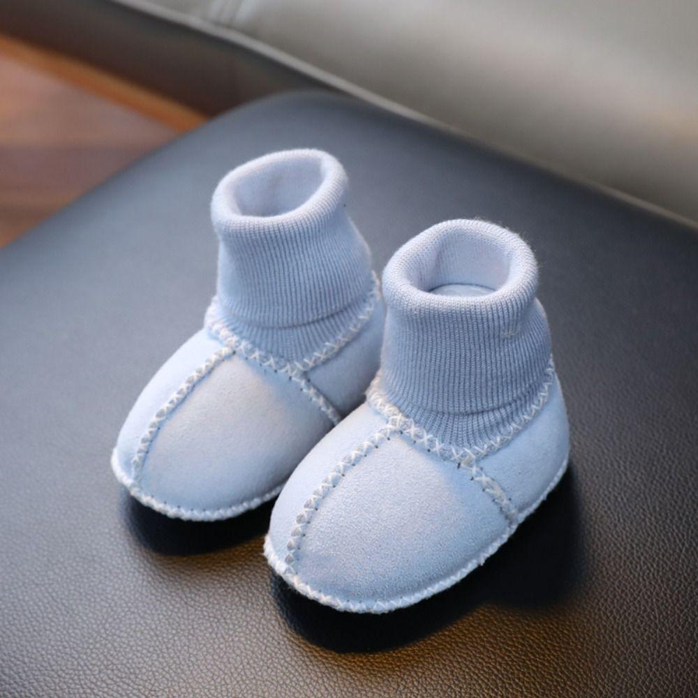 Sheepskin Wool Sewn Baby Warm Boots Pure Natural Indoor Walking Socks