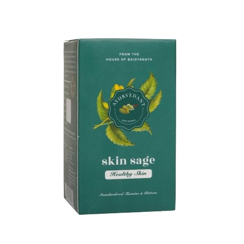 

Baidyanath Skin Sage Capsules For Clear And Healthy Skin Natural Blood Purifier With Neem Extract 60 Capsules Dietary Supplement