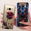 Clear For Samsung Galaxy S8 Plus SM-G955F Cover For Samsung S8+ Case Luxury Crown A-Z Letters 2D Flat Pattern Soft Phone Case