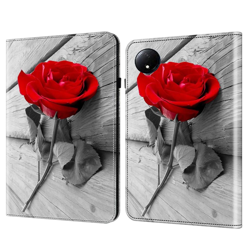 For Xiaomi Redmi Pad SE 4G 8.7 Inch Case Pattern Printed Leather Tablet Cover with Card Slot