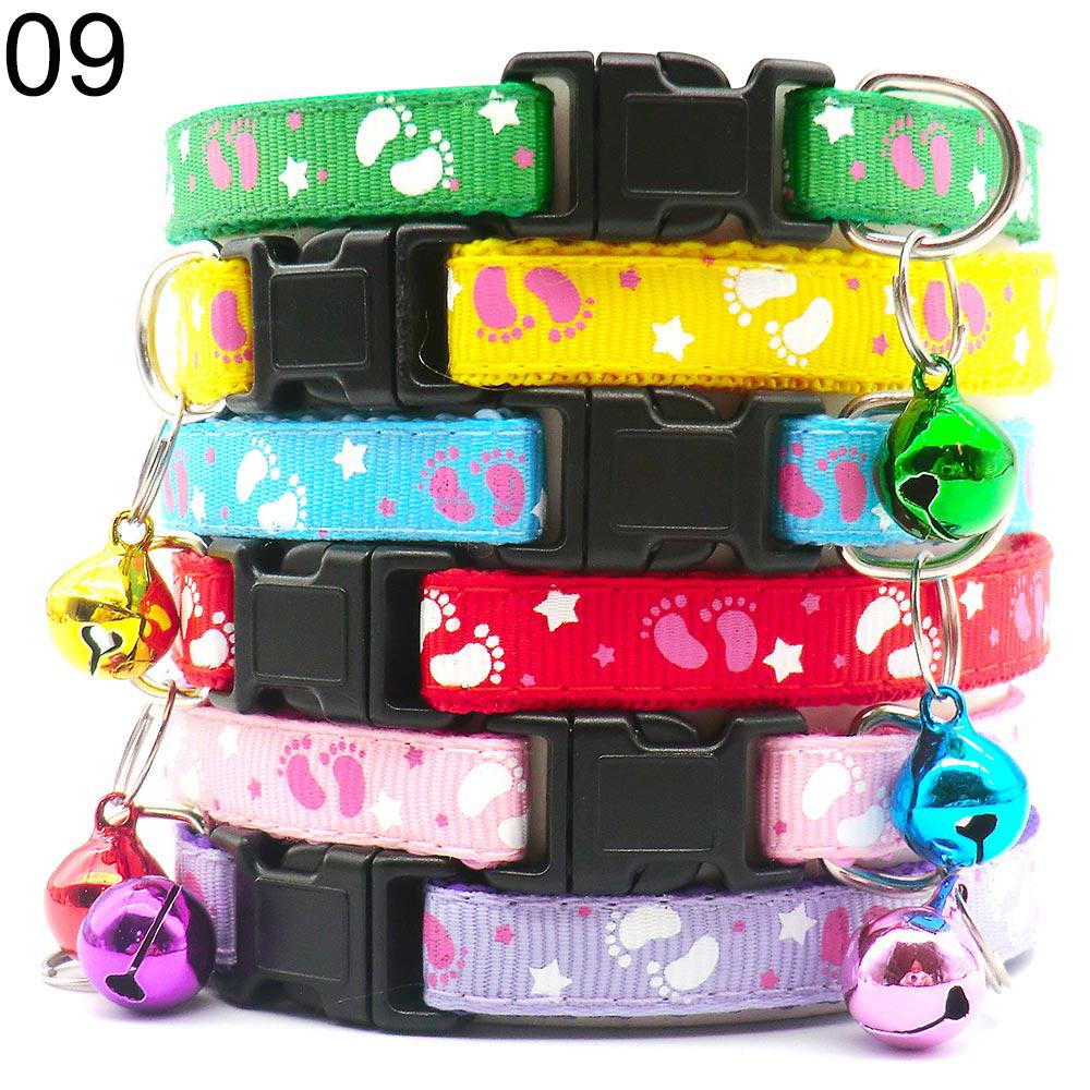 100Pcs  Colorful Dog Collar Adjustable Pet Dog Collars Necklace Durable Puppy Pug Bulldog Collars For Small Dogs