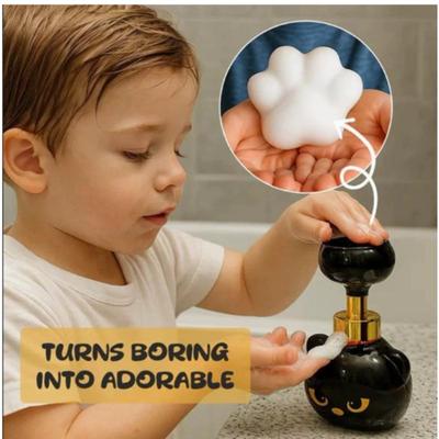 Cute Cat Paw Foam Soap Dispenser Flower Shape Funny Foam Soap Pump Bottles Manual Press Reusable Shampoo Pump Container Hotel